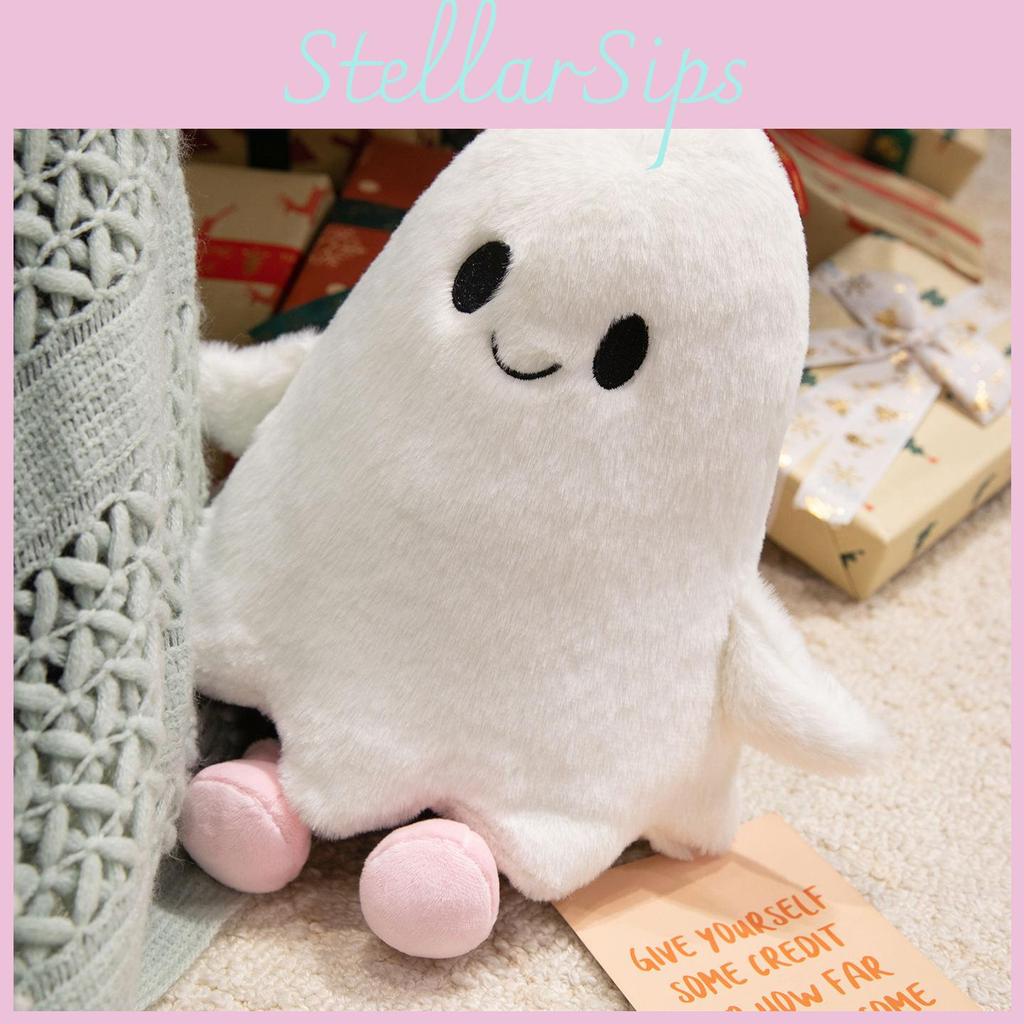 Ghost Plush Toy Halloween Decor Cute Soft Stuffed Doll For Kids