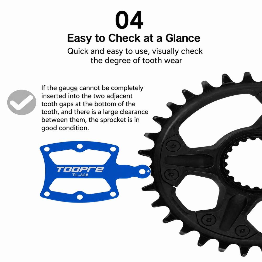 CNC Bike Chain Wear Tool Aluminum Alloy Chain Stretch Measuring Tool  Road Bicycle