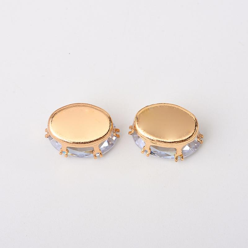 Flatback Zircon Rhinestones Cubic Zirconia teardrop base Claws Sew On  clear  Zircon For Rings Earrings DIY Clothing Accessorie