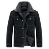 Giacca di Jeans Invernale Cappotto Caldo Pile Spesso Jeans Cappotto Uomo Giacca a Vento Pile Spesso Caldo Giacca Uomo Multi-tasche Cappotto di Cowboy