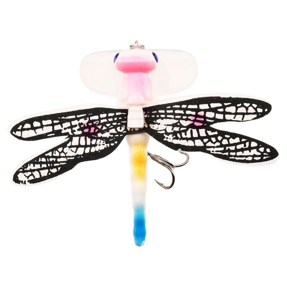 

1PC 75mm Length Topwater Trolling Lures Life-like Soft Lure Dragonfly Lure Fly Fishing Vibration Float Crankbait Lure
