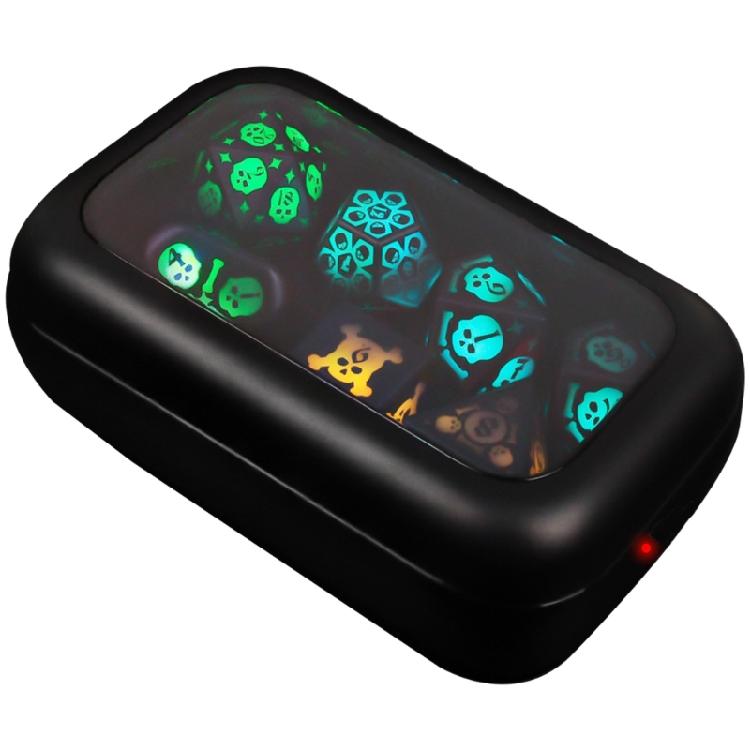 7Pcs Glowing Polyhedral Dices LED Electronic Dices Role Playings Tabletop Game Dices 1