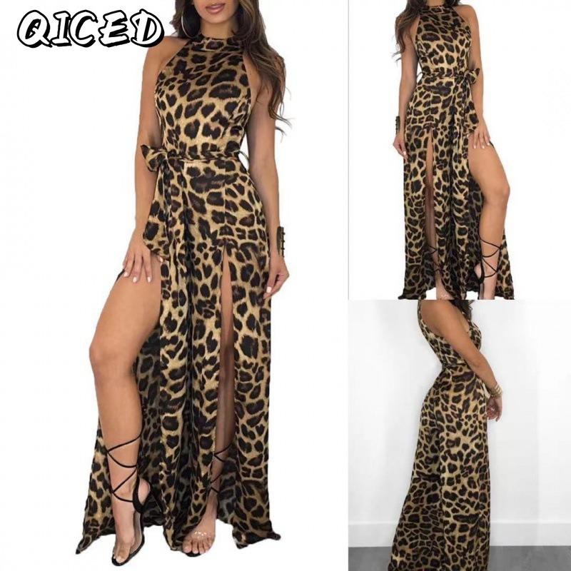 QICED Fashion Sleeveless O-Neck Casual Dresses