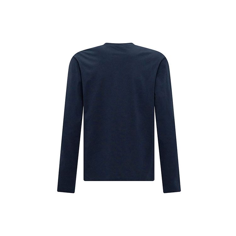Emporio Armani FW23 EA7 Series Logo Print Crew Neck Long Sleeve T-Shirt Men Tops Blue 6RPT04-PJFFZ-1554