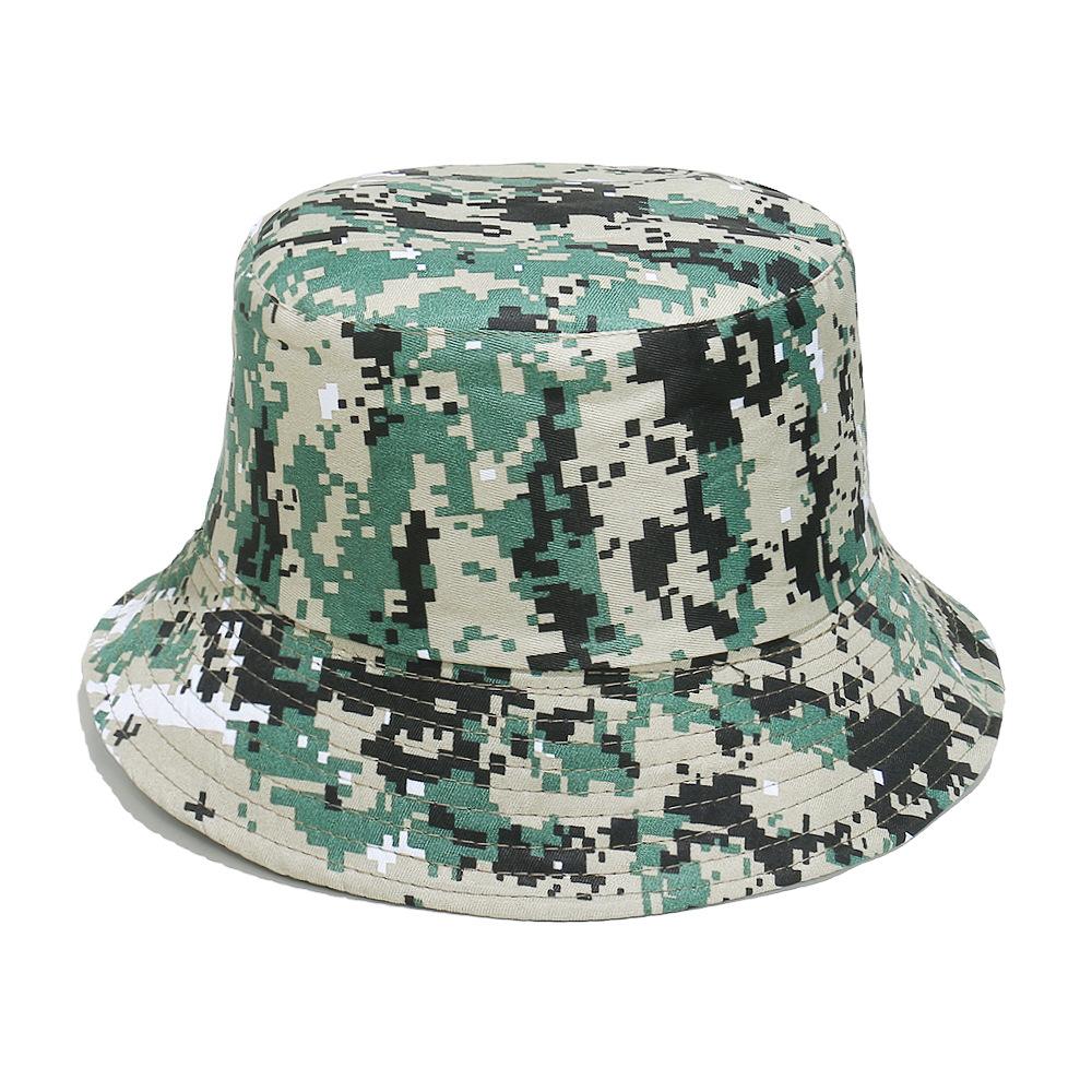 Sommer Angeln Tarnung Eimerhut Breiter Rand Visier Faltbar Tragbar Anti-UV Damen Herren Strand Sonnenhut Sommer Fischerhut
