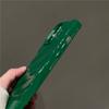 Fashion Solid Color The Puffer Case For iPhone 14 13 12 11 Pro Max 14ProMax 13Pro Silk Wrinkle Green Soft Phone Cover Case