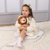Apricot Lamb Roaring Lion Plush Soft and Fluffy Roaring Suitable for Boys and Girls Toy, Cute, Lion, 25cm,