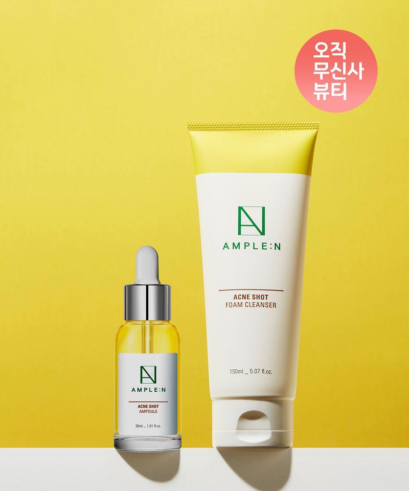 Acne Shot Ampoule 30ml + Acne Shot Cleansing Foam 150ml