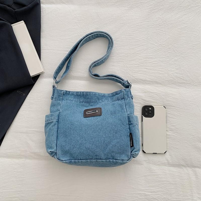 Denim Bag Women's Shoulder Crossbody Bag Commuter Small Square Bag