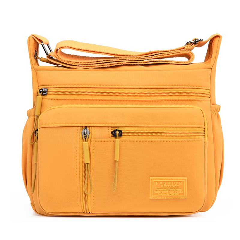 Fashion Multi Pockets Women Crossbody Bag High Quality Waterproof Nylon Shoulder Bag Large Capacity Female Messenger Bag Handbag