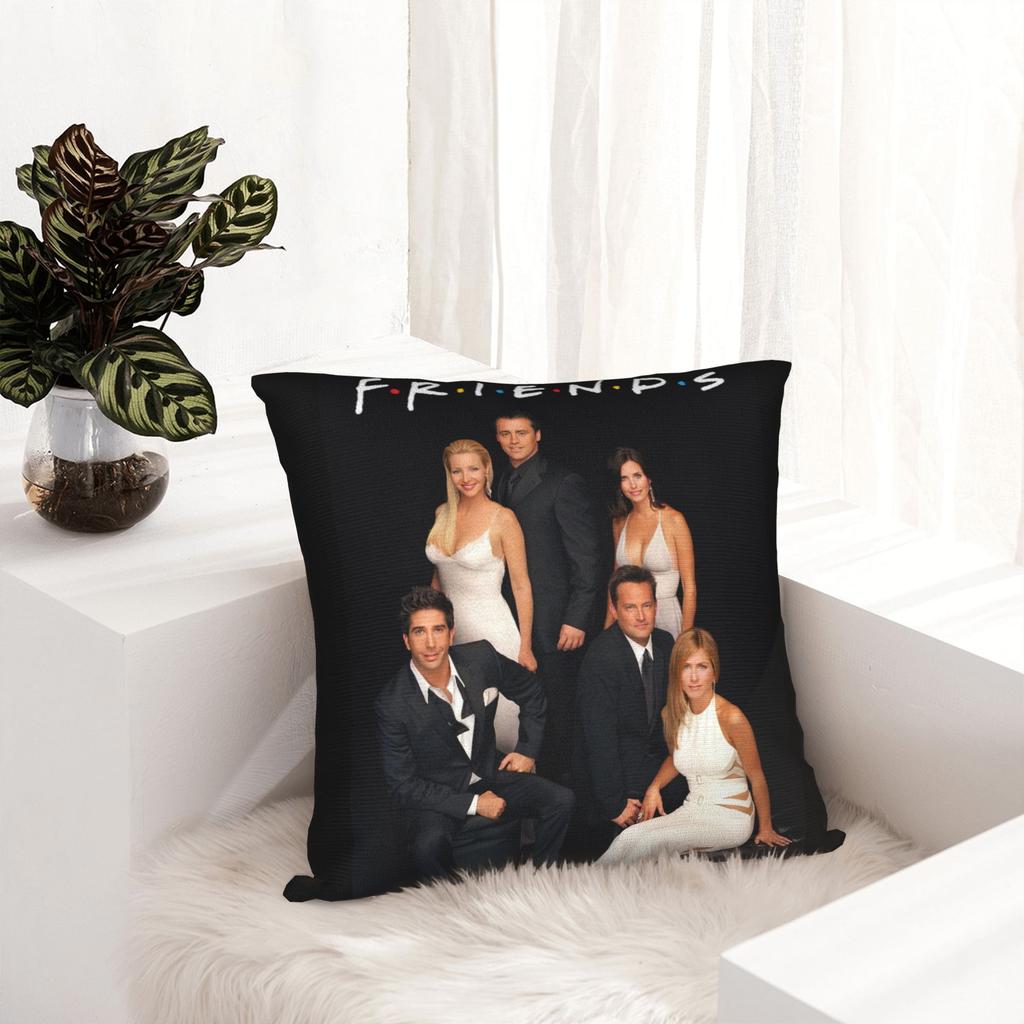 Friends Tv Show Pillowcase Printed Polyester Cushion Cover Decorations Throw Pillow Case Cover Seater Zippered 40*40Cm