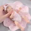 Cloveray 5-inch (12cm) Reborn Doll, Silicone, Full Body, Realistic Baby Doll, for Collection, Gift & Art (Pink)