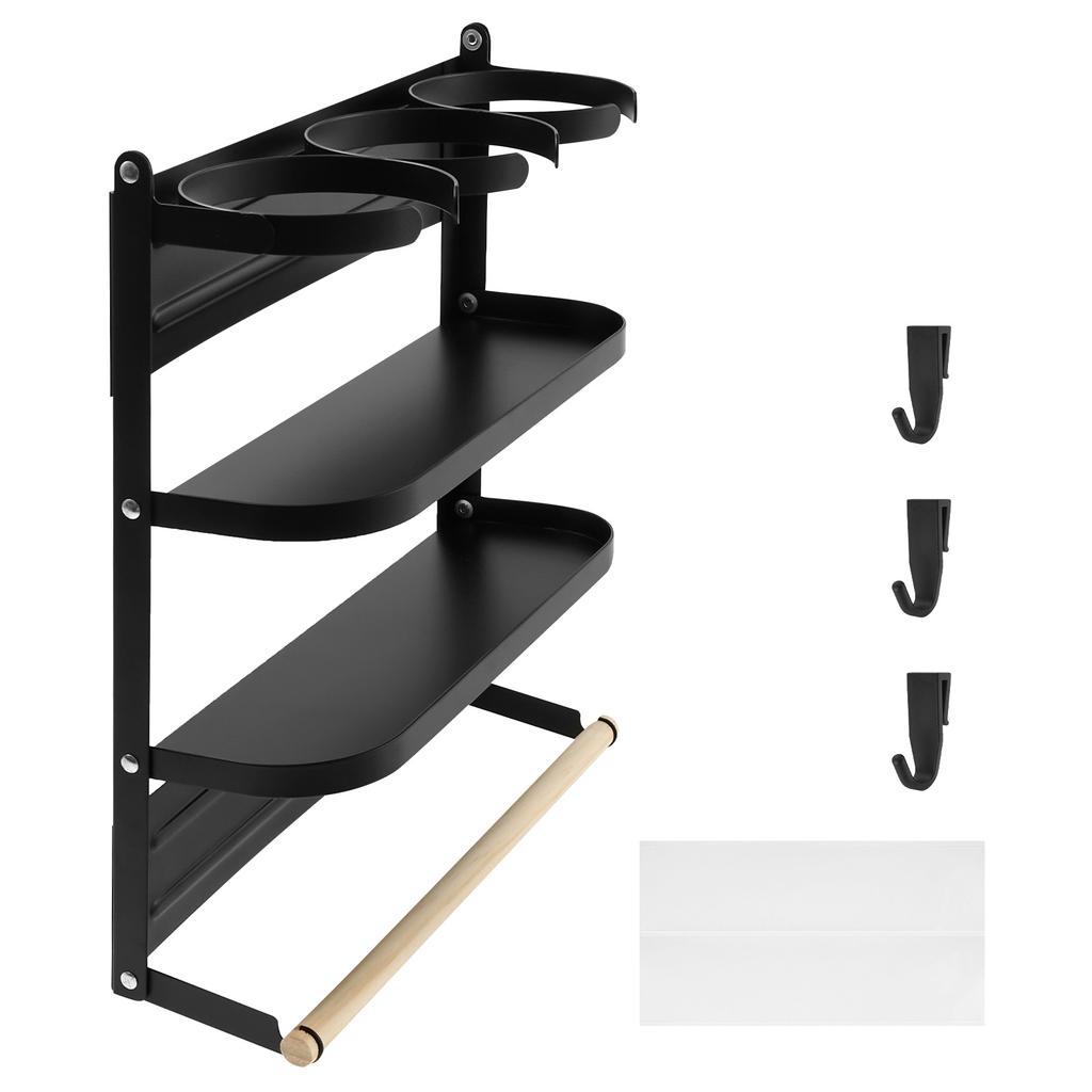 Magnetic Water Bottle Storage Rack Multifunctional Tumbler Holder Carbon Steel Water Cup Holder Organizer For Stanley Cup