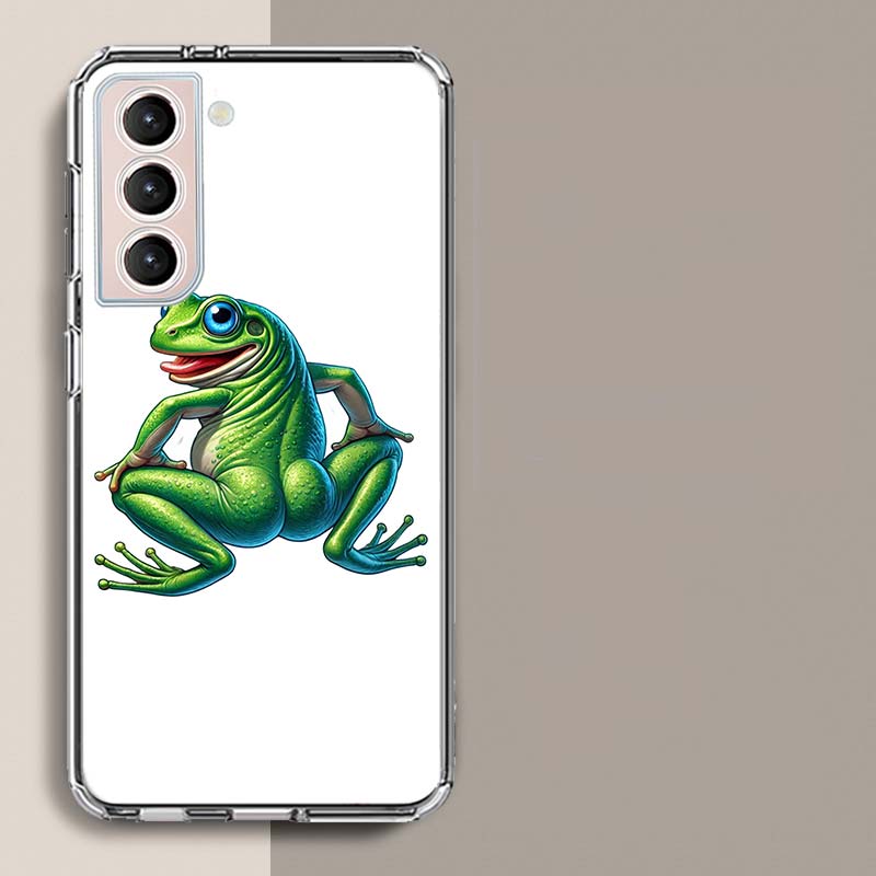 Frog Butt Phone Case For Samsung A16 A26 A36 A56 A17 A15 A25 A35 A55 A14 A24 A34 A54 A04S A05S Galaxy Note 20 10 9 8 A9 A8 A7 A6