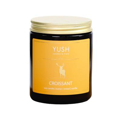 Croissant - Świeca Sojowa Zapachowa O Zapachu Świeżego Rogalika - Yush - 180ml