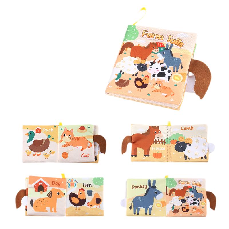Baby Tearresistant Colorful Soft Cloth Books Early Education Puzzle Toy