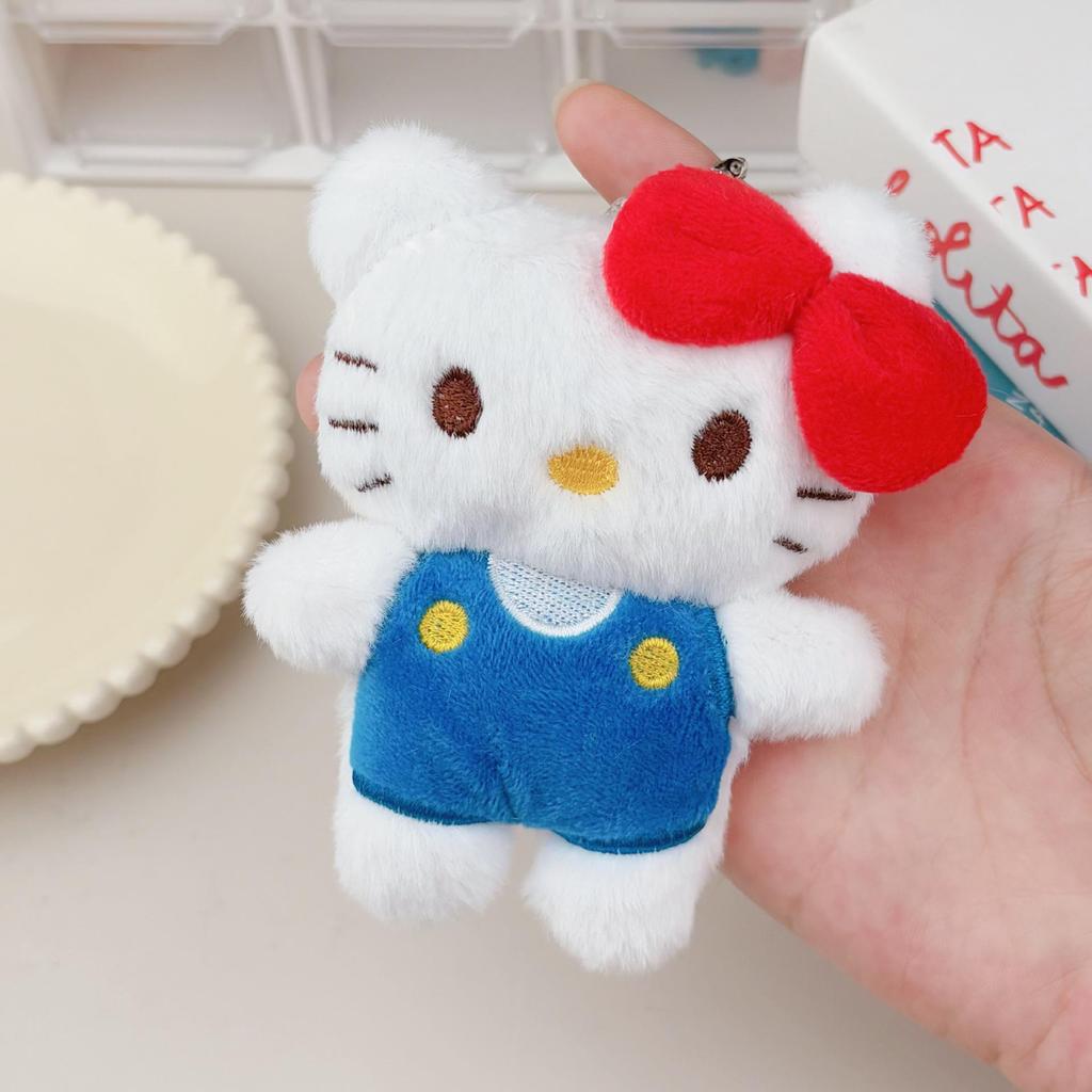 Hello Kitty Kitten Plush Keychain Charm