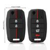 Silicone 2/3/4BT Flip Remote Car Key Shell For Kia Carens Ceed Rio Sportage Optima Sorento Cerato Soul Forte Seltos Fob Housing