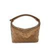 Woven Leather Crossbody Bag Women Soft Genuine Cowhide Shoulder Daily Use Mini Tote With Zip