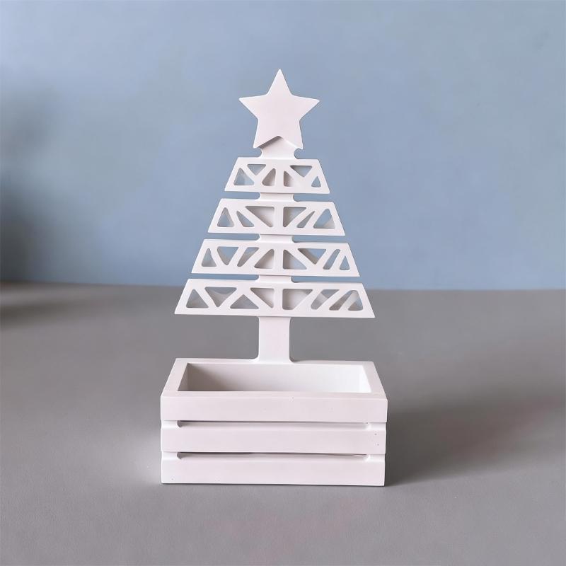 Christmas Tree Planter Silicone Mold For Resin Crafts DIY Holiday Decoration Jewelry Making Tool Food Grade Material