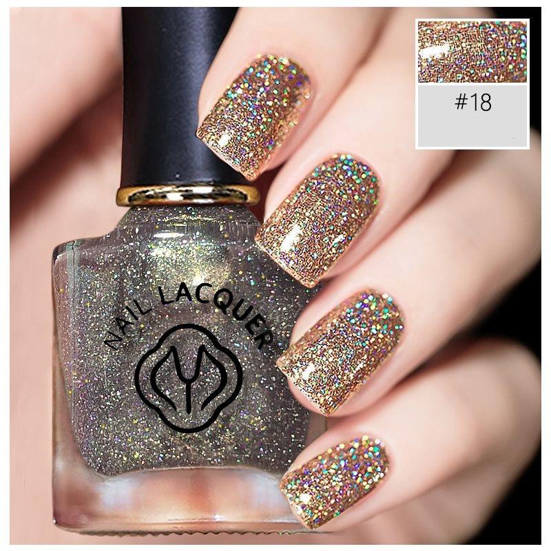 

26 цветов нового лазерного лака для ногтей Net Red Star Diamond Violet Snow Leaf Lotus Light Fish Smoke Rose Gold 18