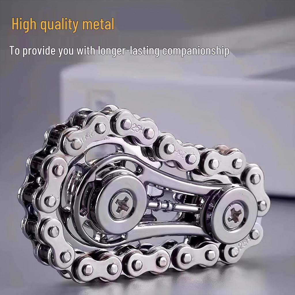 Metal Gear Linkage Fidget Spinner - Mechanical Stress Relief Toy