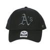 47 Brand MVP Adjustable Logo One Size Fits Cap, 6-Panel, Black, Streetwear, Athletics, All, B-MVP18WBV-BKJ, Men's/Women's