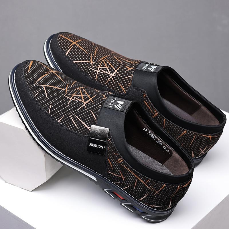 Fashion Big Size Fashion Casual Loafers for Men Spring Autumn New Designer Driving Shoes Male Solid Color Light Leather Shoes Man