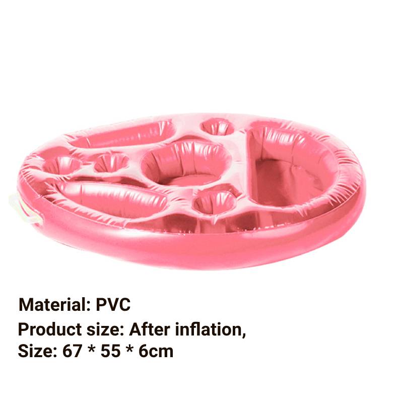 Summer Inflatable Float Beer Drinking Cooler Table Water Play Float Beer Tray Party Bucket Cup Holder for Swimming Pool Party
