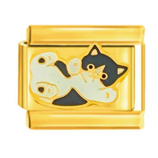Gold Cartoon Character Titanium Steel Elastic Bracelet