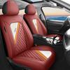 5-Seat Car Seat Covers | Summer Faux Leather Comfortable Breathable Universal Fit Seat Cushions for All Seasons