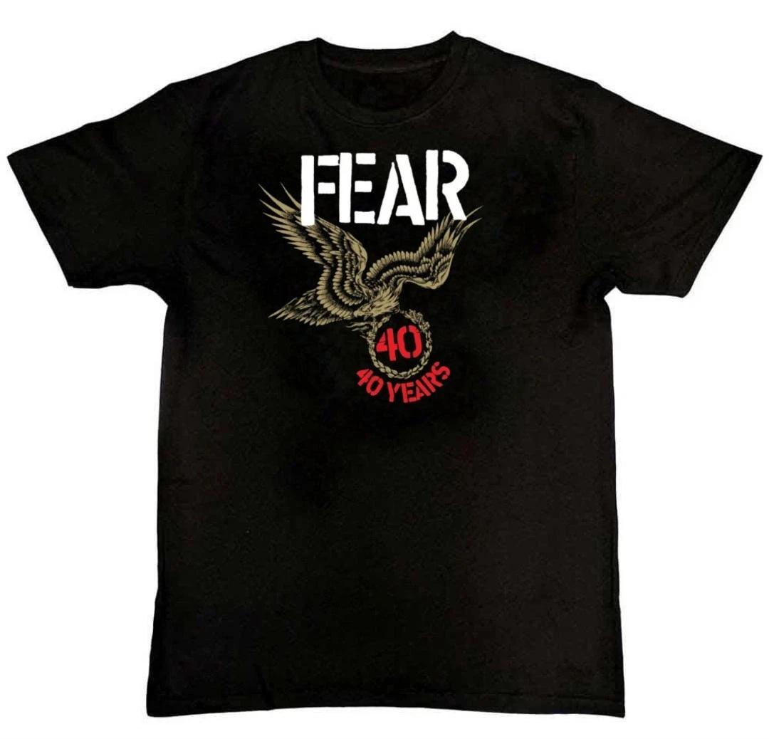 

NEW Fear Band 40 Years Graphic Print Mens Unisex 100% Cotton T-shirt Mens Tees Top 2XL