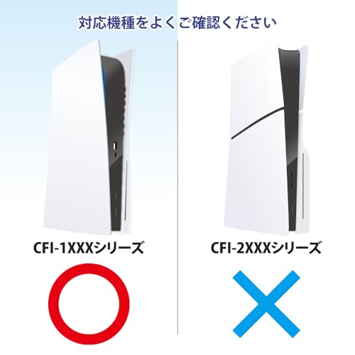 Answer PS5 horizontal stand (white) [Improved ventilation/Improved horizontal stability/Earthquake protection/Non-slip bottom/Easy to install/Compatib