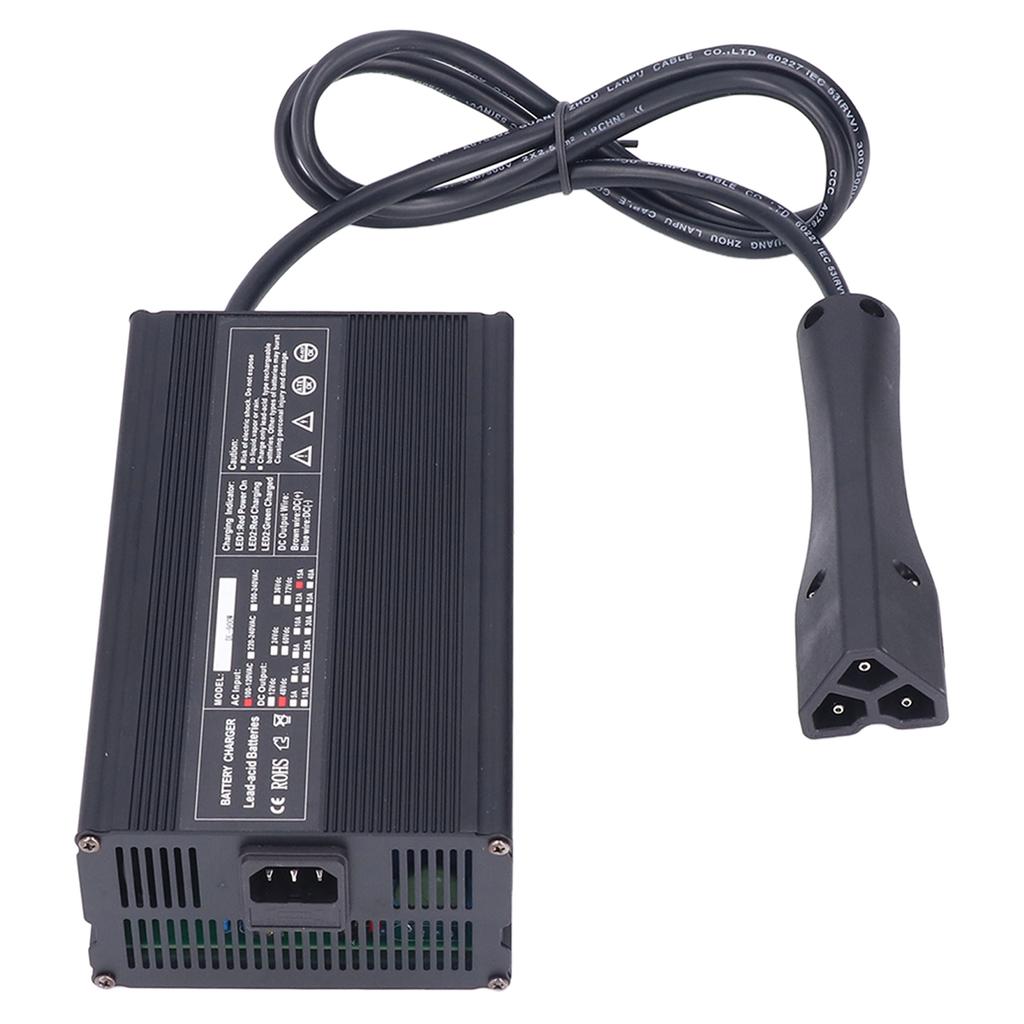 Club Car Battery Charger 48V 15A 900W Good Heat Dissipation Replacement for EZGO RXV TXT
