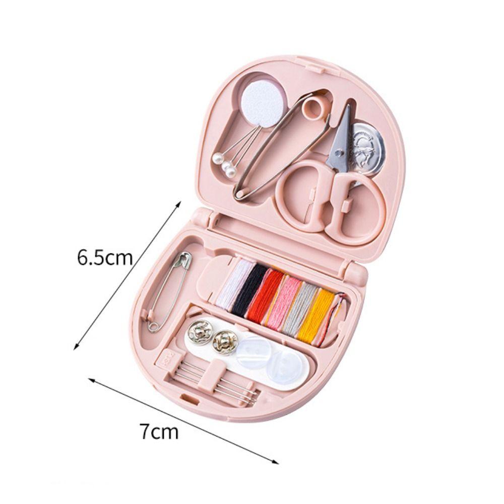 Cute Durable Buttons Scissor Pin For Travel Handwork Tool Sewing Kit Needle Threads Box Sewing Box