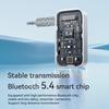 VAORLO 2 IN 1 Bluetooth 5.4 Audio Sender Empfänger 3,5MM AUX HiFi Stereo Musik Drahtloser Adapter Mit Mikrofon Für Fernseher PC Auto Flugzeug Lautsprecher Kopfhörer