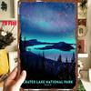 D Flat Pc DFlat Metal Sign Crater Lake National Park Retro Tin Painting X InchesX Cm Starry Night Sky Charming