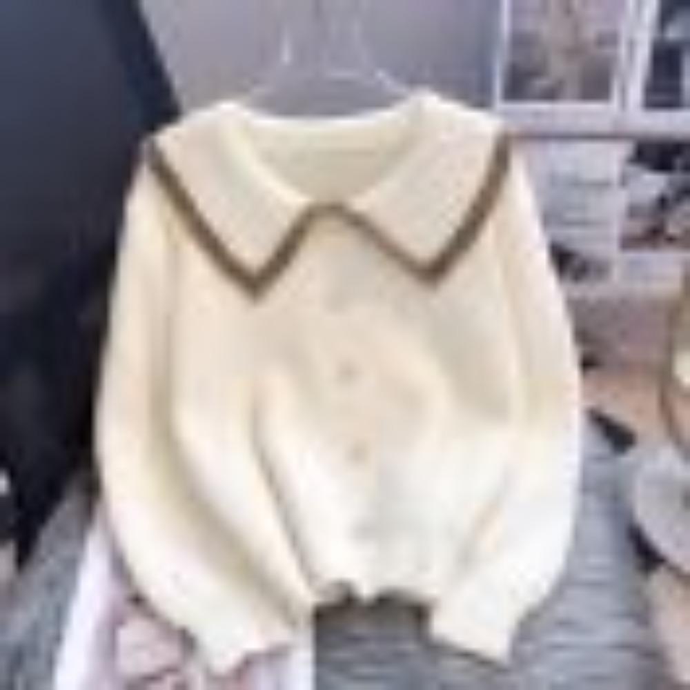 A New Loose, High-end Autumn and Winter Coat with A Doll-neck Knitted Sweater That Is Fashionable and Versatile for Women