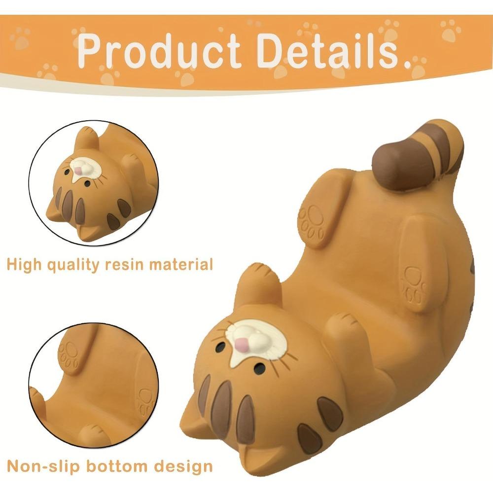 Cat Phone Holder Cute Cartoon Resin Animal Cell Phone Stand Compatible with All Smartphones for Office Home Gifts for Cat Lovers