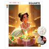 Princess Jasmine Diamond Art Painting Kit Home Wall Decor Handmade Gift for Treasure Shiny Pearl Beads Sparkly Craft DIY Art