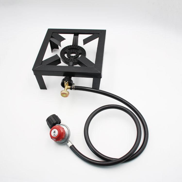 8000W Gas Stove Fireplace with Bracket Cast Iron Stove High-power Propane Gas Stove Available in North American Outdoor Gardens