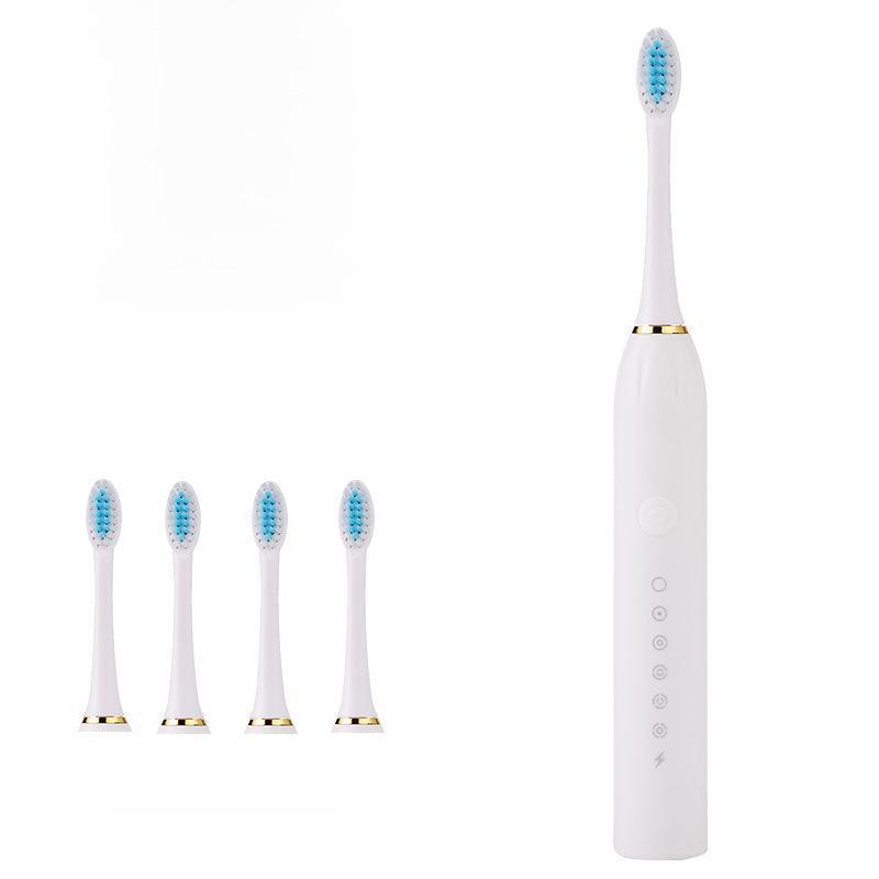 Universal Sonic Electric Toothbrush with Soft Bristles for Adults & Children - Automatic, Rechargeable, Ideal for Couples