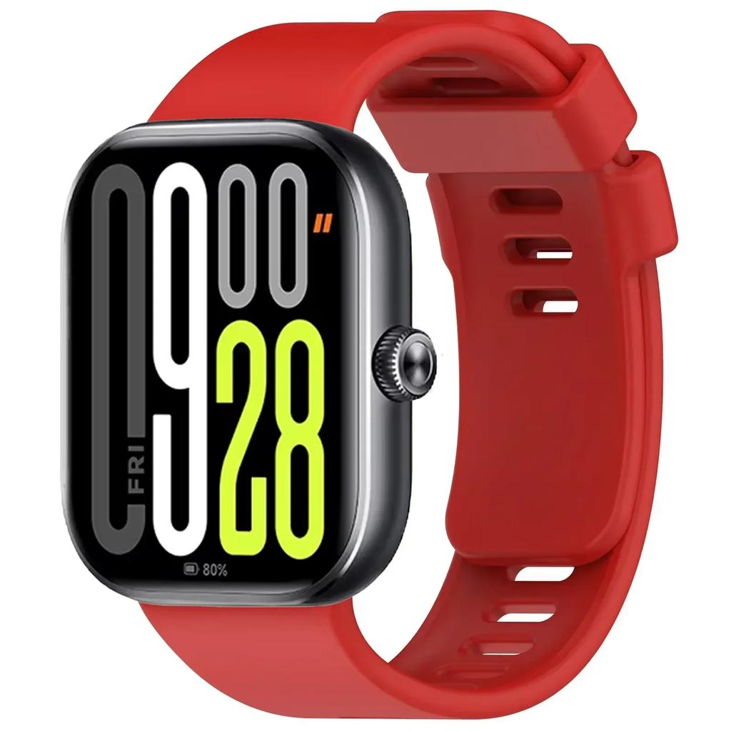 Original Silicone Strap For Redmi Watch 4 5 6 Sports Wristband For Xiaomi Band 9 8 Pro Belt Bracelet Band Watchband Accessories