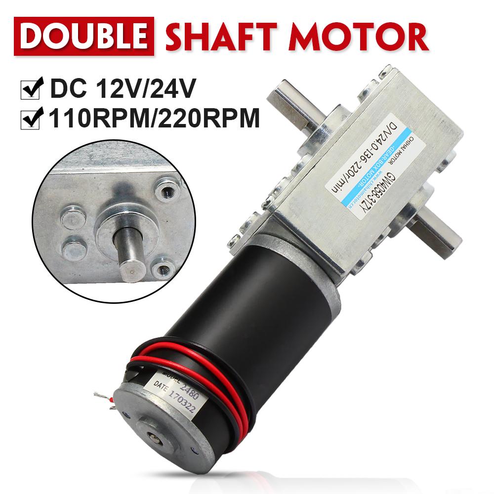New DC12V 24V High Torque 37 CW//CCW Reduction Gear DC Motor with Metal Gearbox