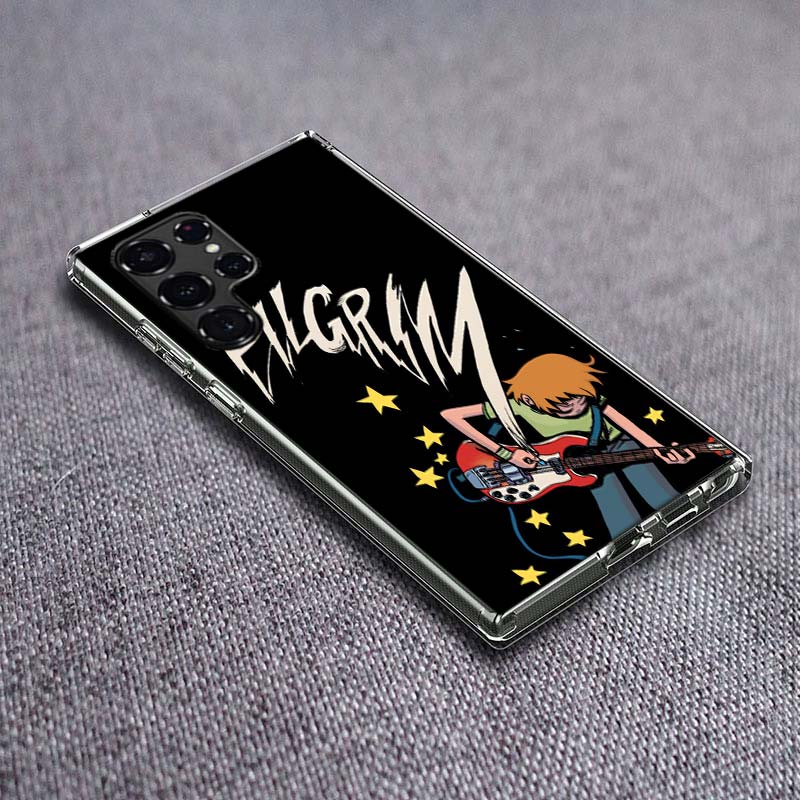 Scott Pilgrim Anime Phone Case For Samsung Galaxy S24 S23 S21 S20 FE S22 S26 Ultra S25 Edge S10 Plus Cover Clear TPU Capa Shell