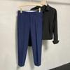 Spring and Autumn Men's Solid Color Slim Fit Small Suit Pants Straight Tube Loose Relaxed Fashion Elegant Commuter Suit Pan