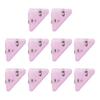 10Pcs 2x1.54Inch Plastic Triangle Clips Multipurpose File Clamp For Documents Photos Cards Offices School Supplies