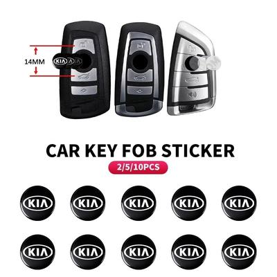 14mm Samolepky s emblémem klíče od auta Příslušenství s logem klíče pro ovládání auta Pro Ceed Sorento Sportage Niro Optima Picanto Rio Morning Forte K8