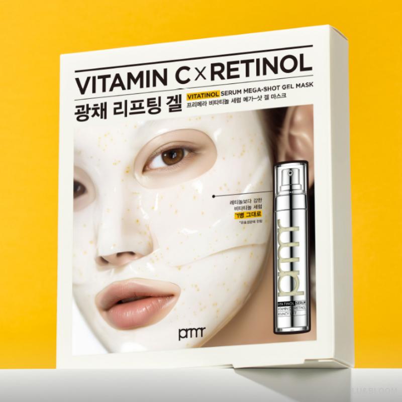 Primera Vitatinol Serum Mega-Shot Gel Mask 5 Sheets (+Free gift)