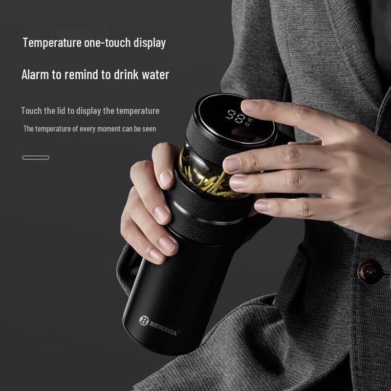 BEMEGA Men s Large Capacity Ceramic Insulated Mug BMG-1097-TCT